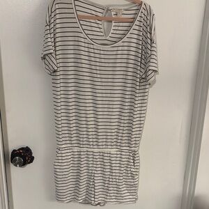 J. Crew Black and White Striped Top